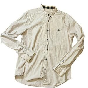 Burberry Brit Men's Size M Button-Down Shirt Long Sleeve Light-Colored Casual